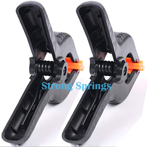 ONDY 2 Pack Of 9” Large Spring Clamps Heavy Duty Nylon Muslin Woodworking Clamps Photo Studio Backdrops Backgrounds Clamps Set, the Jaws Have a ONDY