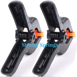 ONDY 2 Pack Of 9” Large Spring Clamps Heavy Duty Nylon Muslin Woodworking Clamps Photo Studio Backdrops Backgrounds Clamps Set, the Jaws Have a ONDY