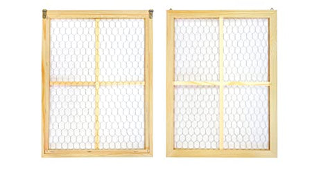 Chicken Wire Frame 2-Pack Unfinished Wood Picture Frame for Homemade Crafts(Outer 12 x 16 in, Interior 10.3 x 14 in) Cregugua