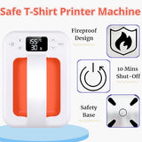 Heat Press Machine For T Shirts, 7" × 5" Portable Mini Heat Press Fast Even Heat, Easy Press T Shirt Printer Machine for HTV Vinyl and Heat Transfer KORGOL