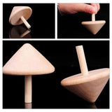 Tofficu 10pcs Wood Spinners Toys Unfinished Wood Tops DIY Wooden Tops Craft Gyroscopes for Kids Party Favors Painting Toys Art Craft Supplies Tofficu