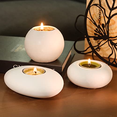 LET'S RESIN Tealight Candle Holder Resin Molds Silicone,3Pcs Tea Light Candle Holder Silicone Molds for Resin,Plaster,Cement Concrete,Resin Epoxy LET'S RESIN