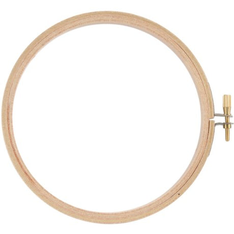 Darice 39103 1-Piece Wood Embroidery Hoop, 5-Inch Darice