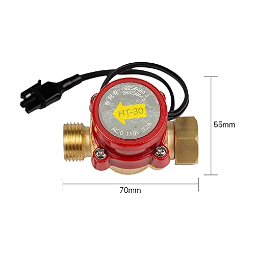 Cloudray Water Flow Switch Sensor DC0-110V Caliber: 10mm HT-30 for Protecting CO2 Laser Tube Cloudray