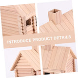 FUNOMOCYA Wooden House Bird nest Mini Wood Bird Houses Unfinished Wooden birdhouses Hanging Bird Mini Bird House DIY Birdhouse Outdoor Birds FUNOMOCYA