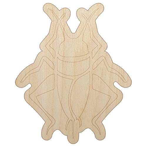 Cricket Insect Bug Unfinished Wood Shape Piece Cutout for DIY Craft Projects - 1/8 Inch Thick - 6.25 Inch Size Sniggle Sloth