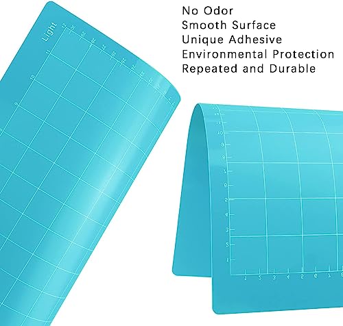 Gwybkq Cutting Mats 12x12 for Cricut Explore One/Air/Air 2/Maker 3/Maker 4 Pack Adhesive Sticky Non-Slip Durable Mat Replacement Accessories Gwybkq
