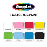 RoseArt 8oz 8 color Acrylic Paint Set RoseArt
