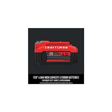 Craftsman V20 Battery and Charger, for Power Tool Kits and Outdoor Tools, 4.0 Ah, Lithium Ion Battery (CMCB204-CK) Craftsman