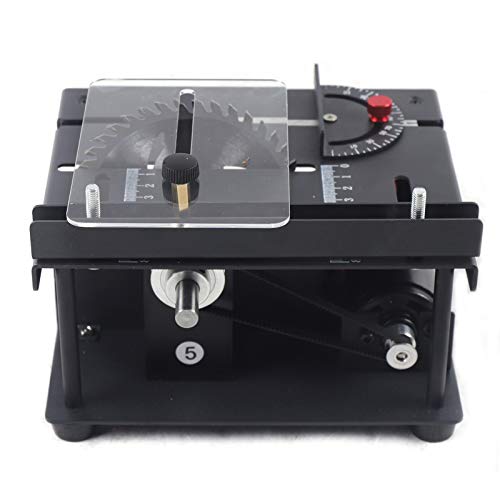 Guaopom Mini Sliding Table Saw, Portable Precision Sliding Table Saws DIY Woodworking Bench Cutting Machine Multifunctional 0-90° Angle Sliding - WoodArtSupply