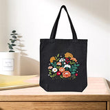MAMUNU Canvas Tote Bag Embroidery Kit with Pattern for Beginners, Arts and DIY Crafts Kits for Adults, Include Instructions Embroidery Bag, MAMUNU