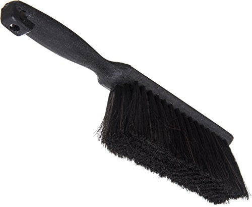 SPARTA Flo-Pac Counter Brush, Bench Brush, Dustpan Brush with Long Lasting for Counters, Floors, And Fireplace, 8 Inches, Black SPARTA