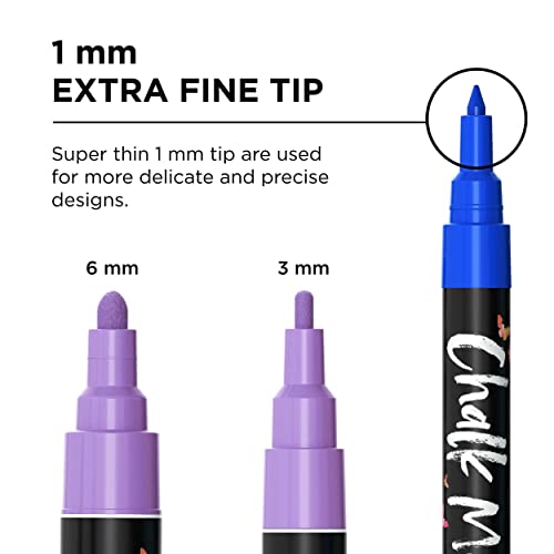 Chalkola 30 Markers 1mm + 4 white 3mm + 6 white Variety Markers Bundle Chalkola