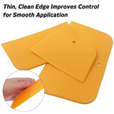 Set of 9 Body Filler Spreaders Automotive Body Fillers, SourceTon 4, 5, 6 Inch Reusable Plastic Spreader For Applying Fillers, Putties, Glazes, SourceTon