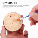 Operitacx 25pcs Unfinished Natural Wood Slices Wooden Circles Natural Wood Slices for Crafts Wooden Discs for Crafts Natural Wood Slices for DIY Operitacx