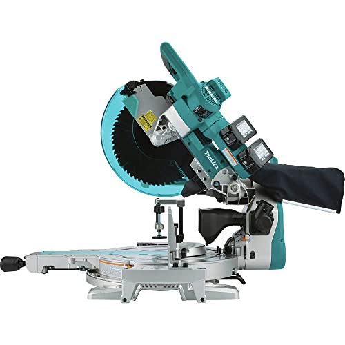 Makita XSL07PT 18V x2 LXT Lithium-Ion (36V) Brushless Cordless 12" Dual-Bevel Sliding Compound Miter Saw with Laser Kit (5.0Ah) Makita