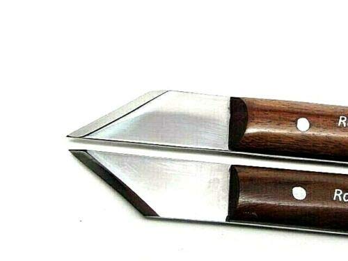 2pc. Woodworking Woodcarving Marking Carpenters Striking Knives Angled UJ Ramelson Co