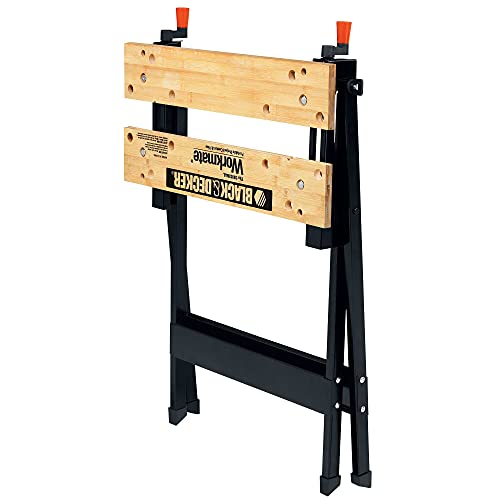 BLACK+DECKER Workmate Portable Workbench, 350-Pound Capacity (WM125) - WoodArtSupply