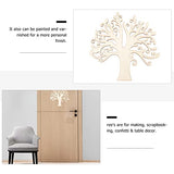 BESPORTBLE 10pcs Family Tree Wood Cutout Blank Wooden Tree Embellishments for DIY Crafts Decoration BESPORTBLE