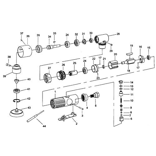 PROSHI 2" and 3" angle orbital sander, 3-inches random orbital air sander, pneumatic sander for auto sanding tools, dual-action polisher, angle head PROSHI