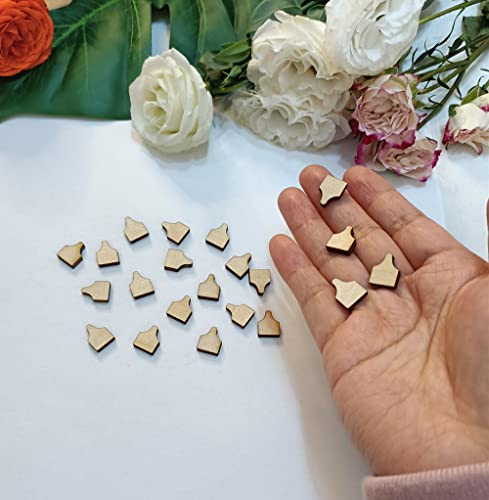 60pcs of Cow Tag Earring Ear Tag,Earrings Studs Sublimation Blanks Wood Earrings,Blanks Farm Animal Earrings Stud,DIY Country Western Jewelry (0.5'') Yuxuanish