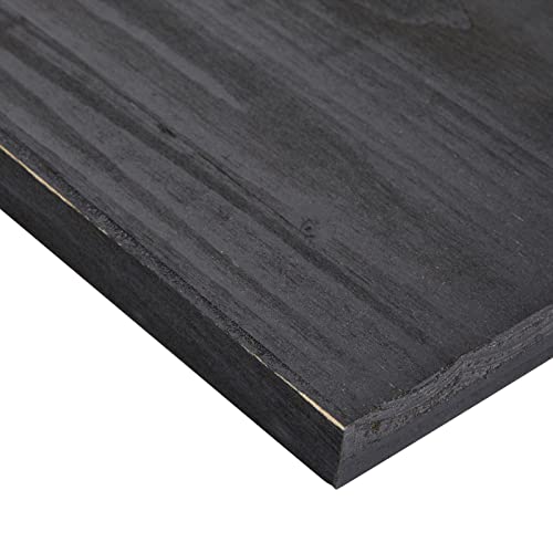 3-Pack Unfinished Wooden Panel Boards, 12x12-Inch Wood Plaque with Brass Sawtooth Picture Wall Hangers and Screws for Paintings, Custom Signs, Menu Bright Creations