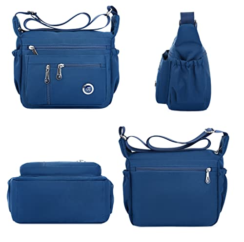 Fabuxry Purses and Shoulder Handbags for Women Crossbody Bag Messenger Bags (Navy) Fabuxry