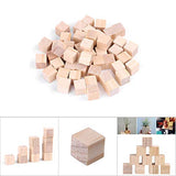 Hand Made Material, Blocks Wood Cubes for DIY Crafts Handmade Woodcrafts Kids Toy Home Decor Square Wooden Arts and Crafts Craft Collection (10mm (50 AYNEFY