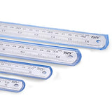 Ruler Metal Stainless Steel Ruler Straight Edge Measuring Tool Set of 4(6/8/12/16 inch) Fyore