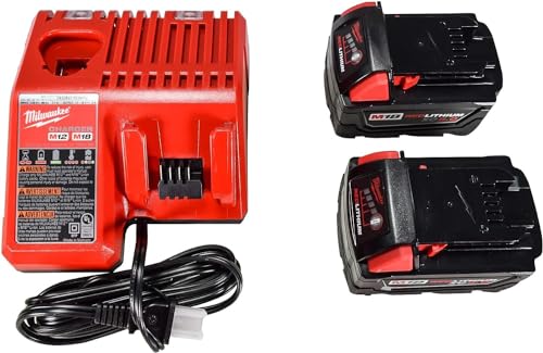 Milwaukee 3697-22 18V Lithium-Ion Brushless Cordless Hammer Drill and Impact Driver Combo Kit (2-Tool) with (2) 5.0Ah Batteries, Charger & Tool Case Milwaukee