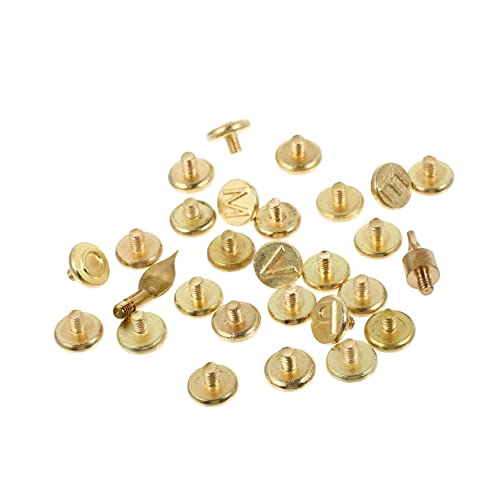 Anneome 1 Set Letter Soldering Iron Embossing Burning Tips Wood Burner Pyrography Letters DIY Tools Wood Burning Letters Letter Stencil DIY Kits Iron Anneome