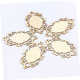 Anneome 5pcs Wedding Decor Unfinished Wood Shapes Wooden Slices Blank Wooden Hanging Heart Decorations Embellishments for Crafting Wood Decor Anneome