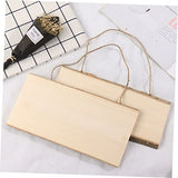 MAGICLULU 2 Pcs Unfinished Wood Sign Hanging Message Board Sign for Front Door Wood Wall Front Door Sign Wall Hanging Board Arts and Crafts for Kids MAGICLULU