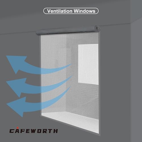 CAPEWORTH Carport,12x20 Heavy Duty Carports, Canopy, Garage, Metal Shed, with 4 Roll-up Ventilated Windows, Outdoor, Storage, Car, Boat,12x20 Grey CAPEWORTH