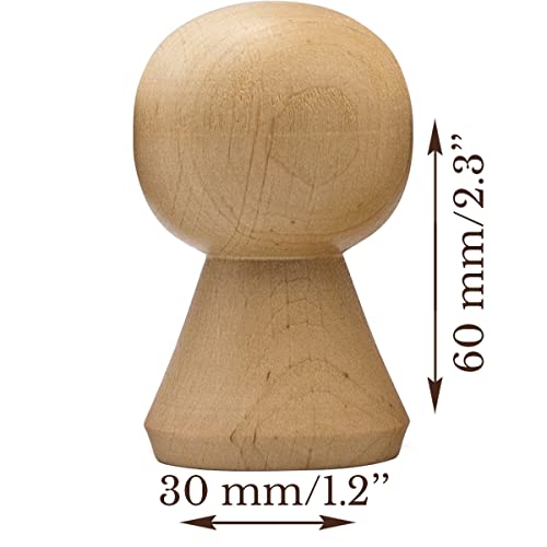 Wooden Peg Dolls Unfinished 2.4'' Lot of 14 pcs - Unfinished Wooden Pegs Female Doll Body for Crafts - Blank Wooden Pegs - Wooden Figurines for AEVVV