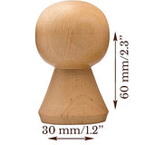 Wooden Peg Dolls Unfinished 2.4'' Lot of 14 pcs - Unfinished Wooden Pegs Female Doll Body for Crafts - Blank Wooden Pegs - Wooden Figurines for AEVVV