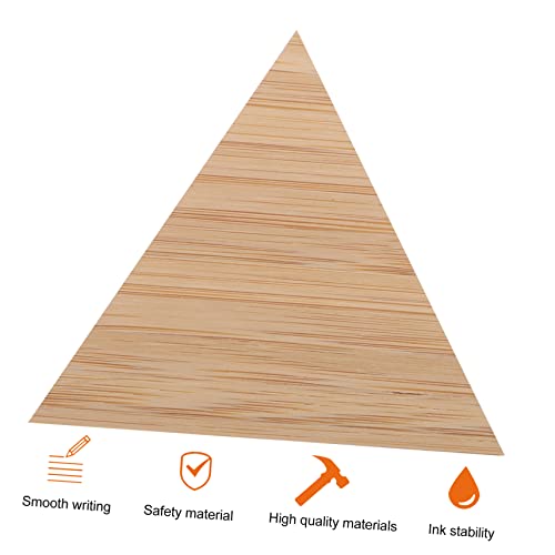 MAGICLULU 5pcs DIY Hand Painting Triangle Wood Slices Unfinished Wood Chip Rustic Wood Slices Kids Crafts Wood Log Wood Cutout Shapes Toys for Kids MAGICLULU