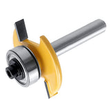 Mesee 1/4 Inch Shank Biscuit Joiner Router Bit T Slot Router Bit with Bearing Guide Wood Biscuit Jointing Slotting Cutter Woodworking Grooving Mesee