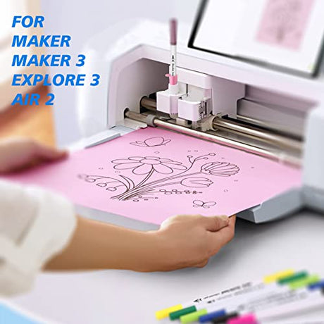HQMaster Dual Tip Pens 36 Pack for Maker 3/Maker/Explore 3/Air 2/Air, 0.4mm & 1mm Color Pens Fine Point Pen Writing Drawing Accessories for Cutting HQMaster