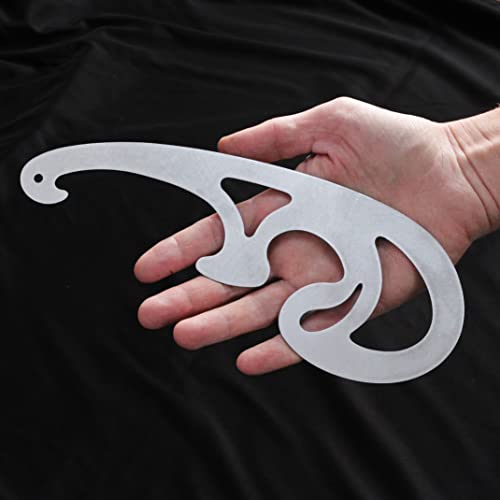 3pcs Steel French Curve Rulers Set, Metal Drafting Drawing Cutting Template for Leather Craft Projects Tool, Leather Cutting Ruler Stencil, StryiCarvingTools