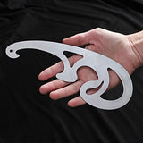 3pcs Steel French Curve Rulers Set, Metal Drafting Drawing Cutting Template for Leather Craft Projects Tool, Leather Cutting Ruler Stencil, StryiCarvingTools