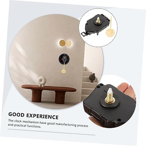 Veemoon 1 Set Pointer Walnut Suite Metal Sports Mechanical Accessories Set Pendulum Second Hand Iron Mute Clock Wall Clock Motor Quartz Clock Veemoon