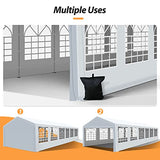 Raysfung 20' x 40' Heavy Duty Party Tent, Outdoor Large Wedding Tent with Removable Sidewalls Event Canopy Shelter for Birthday Party, Outdoor Event Raysfung