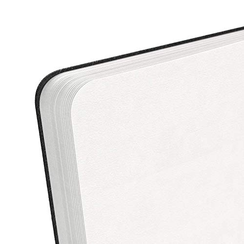  Arteza Small Sketch Book 3-Pack, 5.1x8.3 inch Sketch Pads, 100  Pages per Drawing Book, 118lb 175gsm, Hardcover Drawing Pad, Bookmark  Ribbon, Expandable Inner Pocket, and Elastic Strap, for Dry Media 