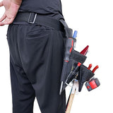 Zeluga 20-215 10 Pocket Extra Large Capacity Polyester Nail and Tool Pouch, Black Zeluga