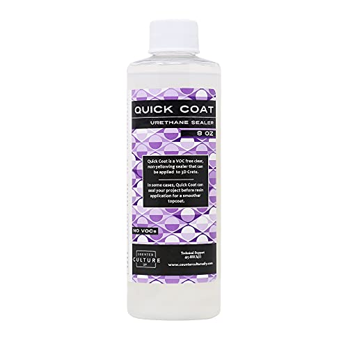 Counter Culture DIY Clear Quick Coat Sealer for Resin Art, 8 oz Bottle, Epoxy Supplies for Coating & Casting, Tumblers, Keychains, Jewelry, No VOC Counter Culture DIY