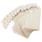 EXCEART 10pcs Unfinished Wood Door Sign Blank Wooden Hanger Plaque Graffiti Wood Chip Blank Wood Slices DIY Craft Project Message Notes Memo Board EXCEART