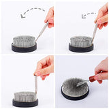 WANDIC Flower Arrangement Kit, Set of 51, Round Flower Holders, Ceramic Flower Pot, Kenzan Needle Cleaning Pin & Rake, Floral Stems and Floral Tape WANDIC