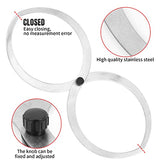 2 Pieces Double Ended Bowl Caliper Wood Turners Calipers Woodturning Calipers for Measuring Thickness Diameter, 6 to 7.9 inches Lothee