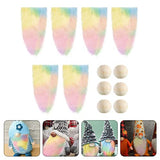 Ciieeo Precut Gnome Beard Handmade Dwarf Beard 1 Set Gnomes Faux Beard Wood Gnomes Bead Gnomes Bread and Bead Crafting Gnomes Supplies Shaggy Fur Ciieeo